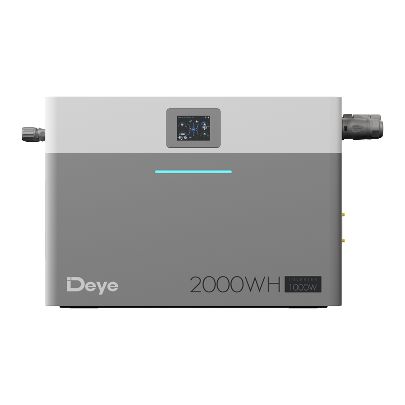 AE-FS2.0-2H2 — Балконная станция Deye AE-FS2.0-2H2 — 800 Вт / 2 кВт·ч, солнечный вход 1 кВт, ракурс 2