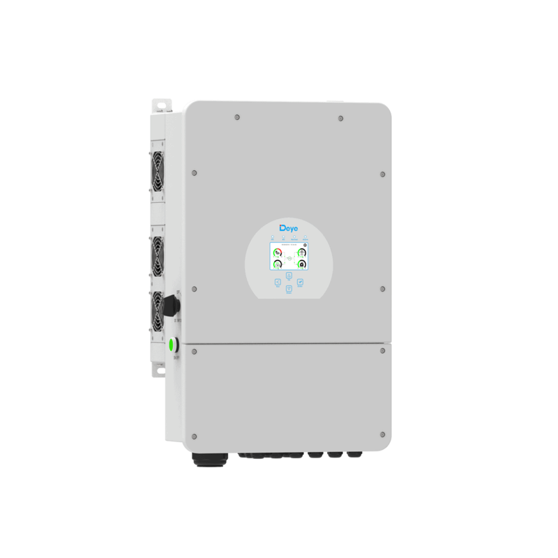 SUN-10K-SG02LP1-EU-AM3 — Гибридный инвертор Deye SUN-10K-SG02LP1 — 10 кВт, 1 фаза, ракурс 3