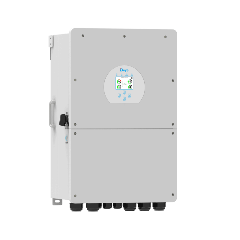 SUN-12K-SG01LP1-EU — Гибридный инвертор Deye SUN-12K-SG01LP1 — 12 кВт, 1 фаза, ракурс 3