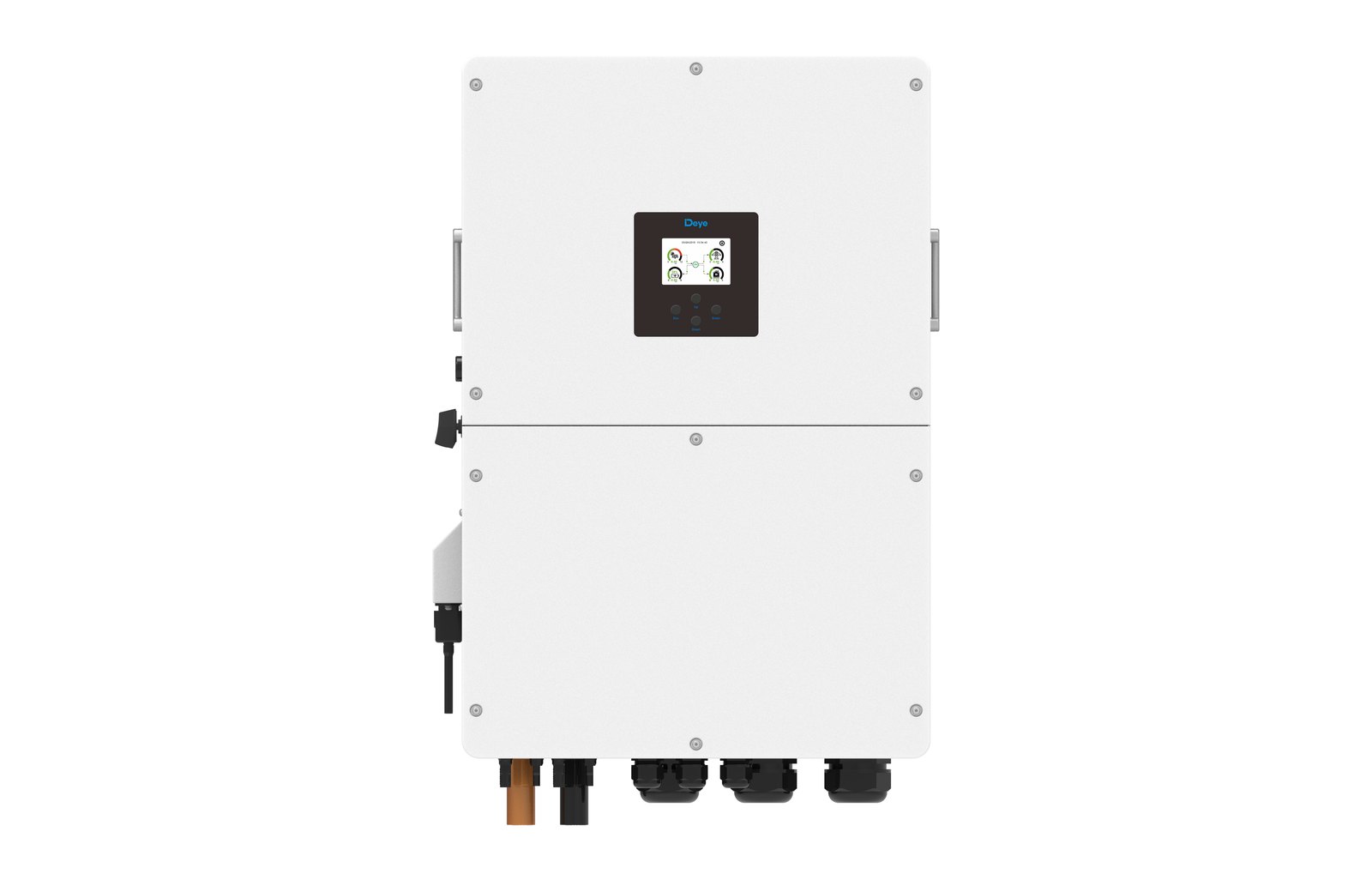 SUN-50K-SG02HP3-EU-BM4 — Гибридный инвертор Deye SUN-50K-SG02HP3 — 50 кВт (HV), 3 фазы, ракурс 2